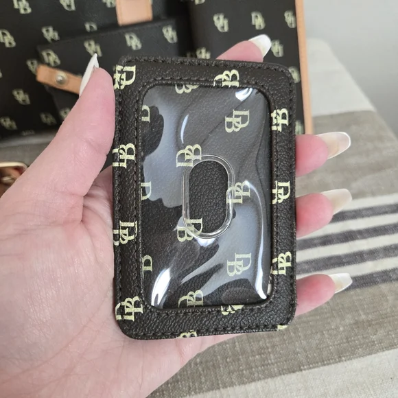 Dooney & Bourke Dark Brown and Tan Satchel, 4 Piece Set! - Picture 6 of 16